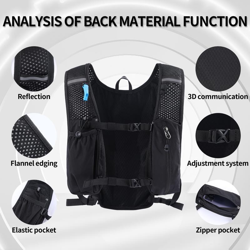 Running Hydration Vest Backpack,Lightweight Insulated Pack with 1.5L Water Bladder Bag Daypack for Hiking Trail Running Cycling Race Marathon for Women Men Best Gift Athlete Gear Springtok Outdoorfun gym bag
