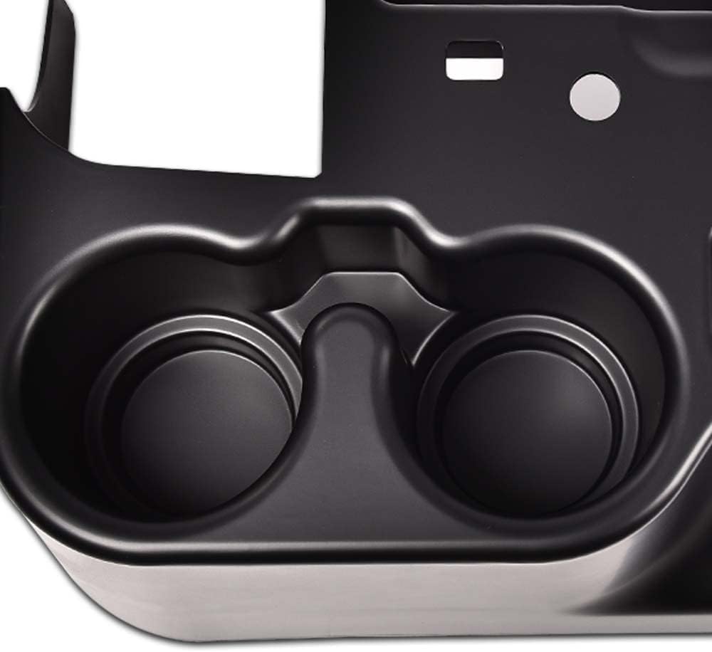 Center Console Cup Holder Compatible with 1999-2001 Ford Super Duty Truck F250/F350/F450/F550 ABS Center Console Organizer Attachment Add-On