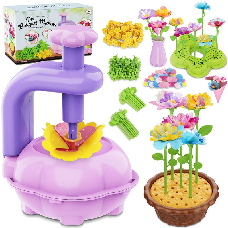 🌸Creative DIY Crafts for Girls Ages 4-12, Unique Floral Market Toy
