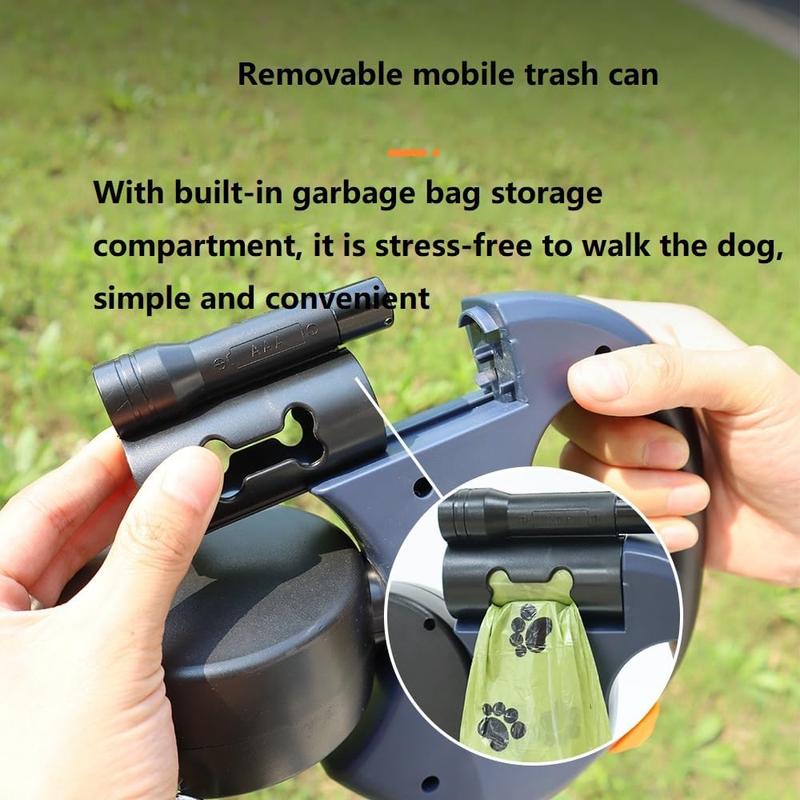 Tangle-Free Dual Dog Leash with 360° Swivel Head – , 10ft Retractable Leash, Lightweight Anti-Wear Handle,Puppy essentials