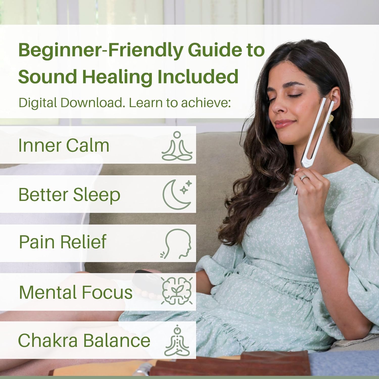 Resonance Sound Healing Tuning Fork Set – 128Hz, 136.1Hz, 256Hz, 384Hz with Activator – Sound Therapy for Stress Relief, Deep Relaxation & Chakra Balancing