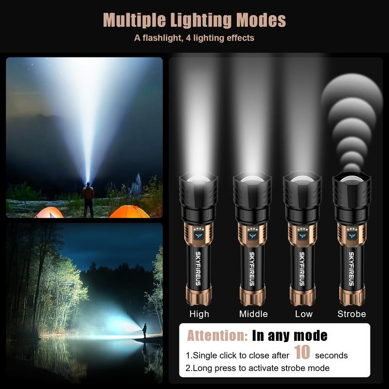 SKYFIRE LED Flashlight High Lumens