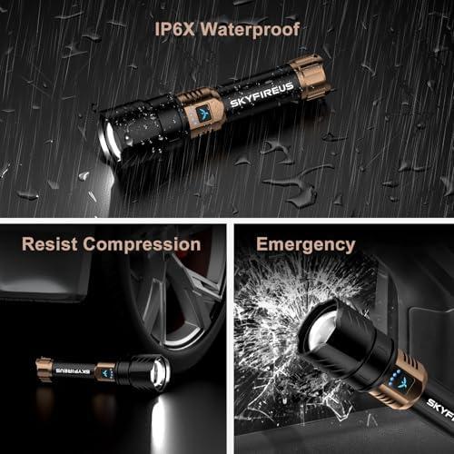 SKYFIRE LED Flashlight High Lumens