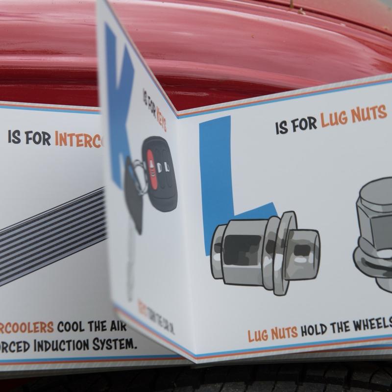 T is for Turbo ABC Book - Teach the Alphabet with CarParts!