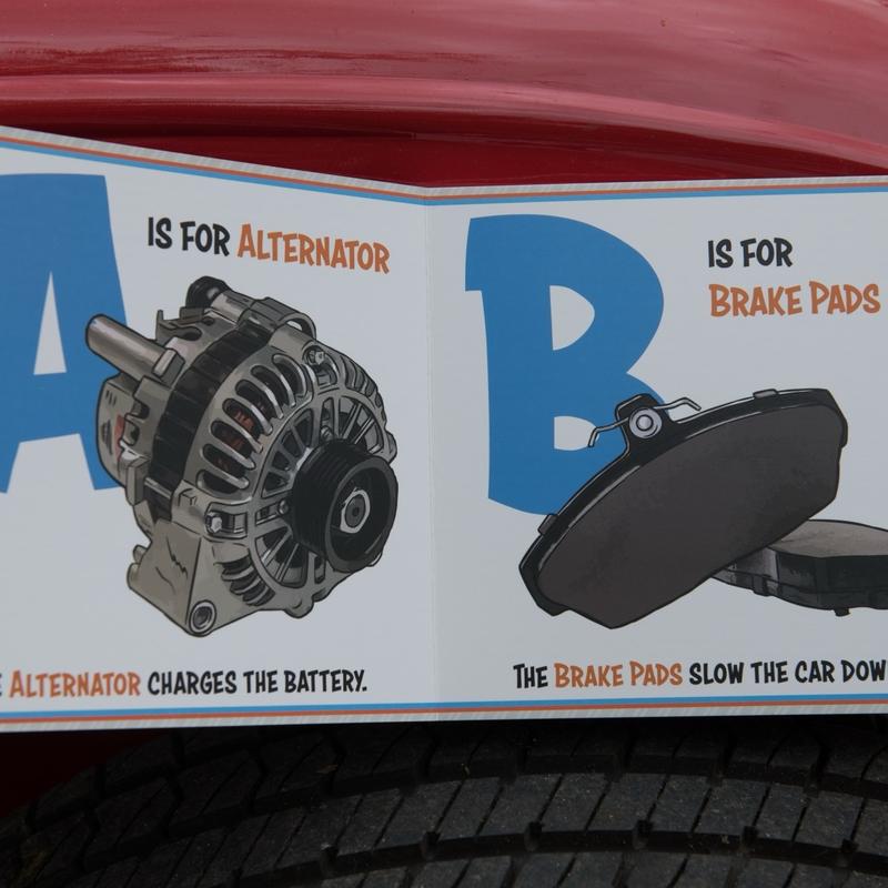 T is for Turbo ABC Book - Teach the Alphabet with CarParts!