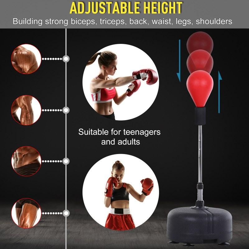Premium Quality Boxing Speedball with Stand - Height Adjustable for Teens & Adults - 360° Rebound for Stress Relief & Fitness - Ideal for Home Use in Bedrooms Living Rooms & Gardens
