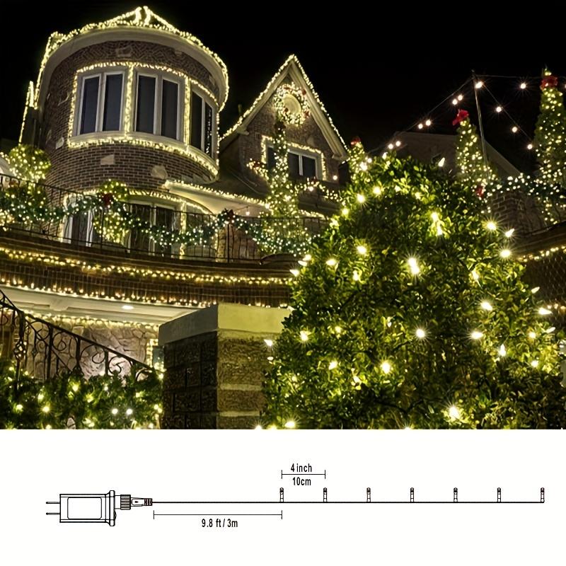 Hoodink 900LED 295FT Christmas light string, fairy light 8 modes and timer with remote control, home garden yard Christmas wedding decoration