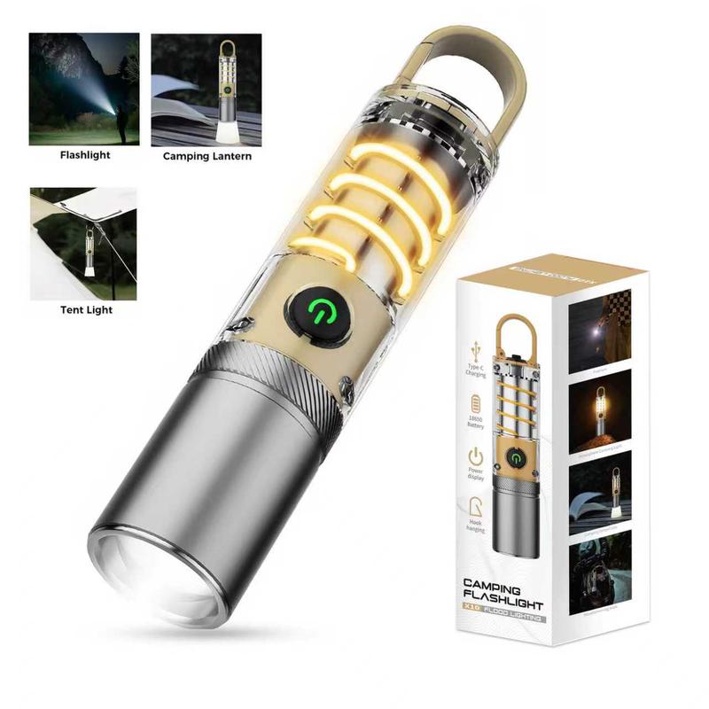 Camping Flashlight Camping Lantern – Super Bright, Long Range Flashlight for Camping, Hiking, Emergencies, Outdoor Adventures, Home & Daily Use