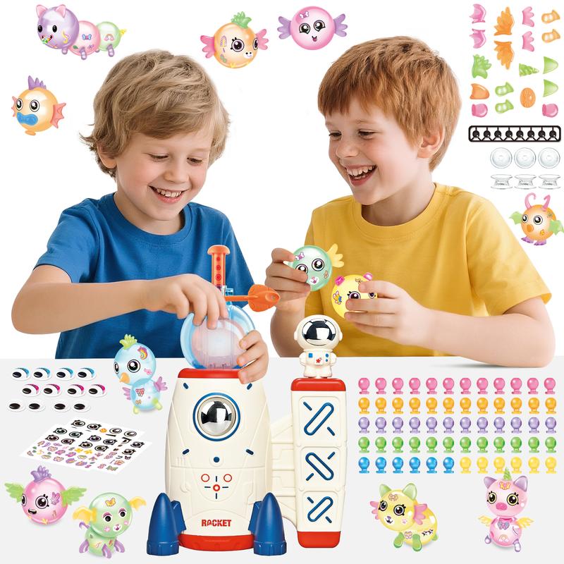 Squishy Toys, Kawaii Squishies Party Favors for Kids 4-8 8-12 Glow in The Dark Squishy Pack Refills - DIY Squishy Making Kit - Create Your Own Squishies with Neon Glow Effects