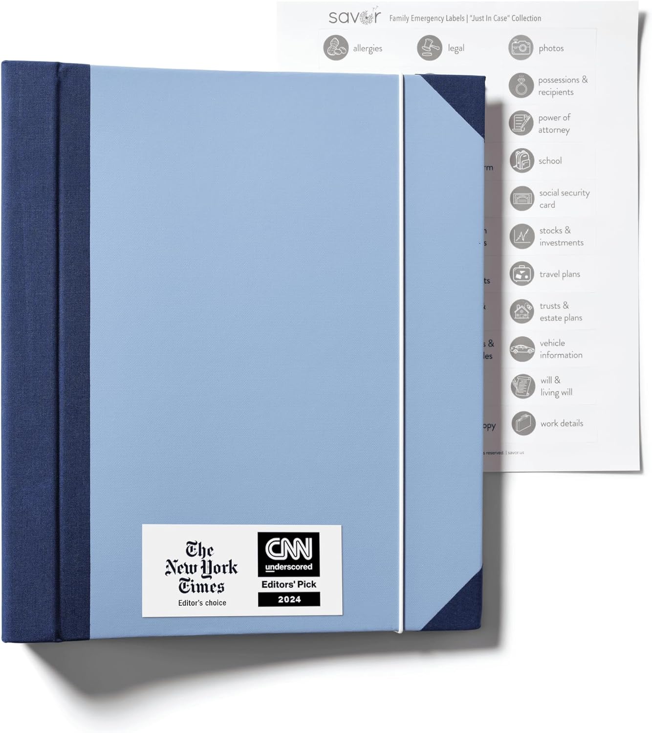 The Folio™ Document Organizer | Life Binder for Important Documents, Passport, Birth Certificate