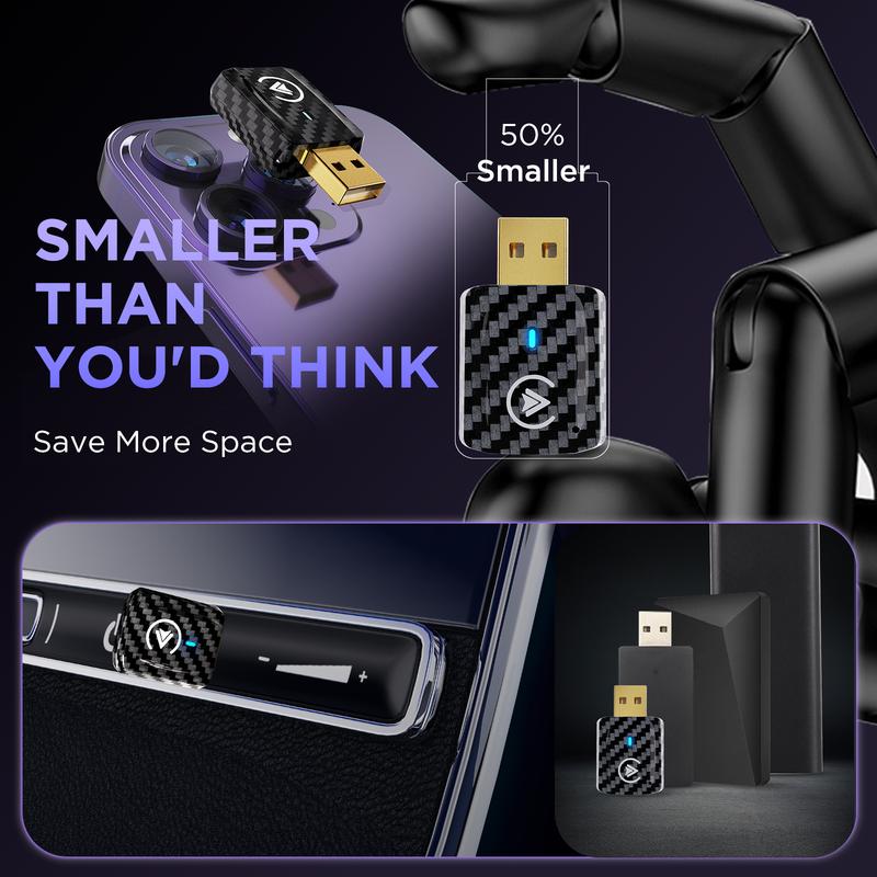 MSXTTLY 2025 Wireless Carplay Adapter for OEM Wired CarPlay&Android auto Car Model 2017+