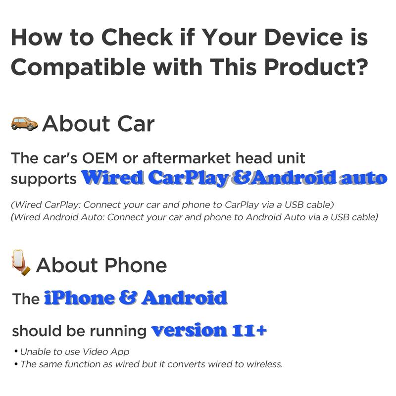 MSXTTLY 2025 Wireless Carplay Adapter for OEM Wired CarPlay&Android auto Car Model 2017+