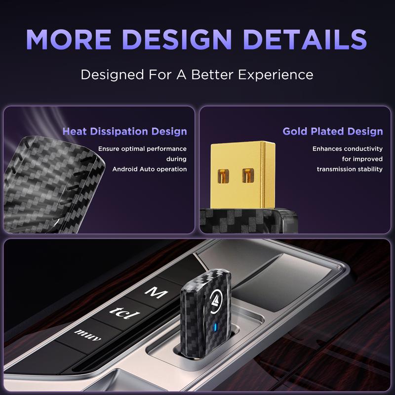 MSXTTLY 2025 Wireless Carplay Adapter for OEM Wired CarPlay&Android auto Car Model 2017+