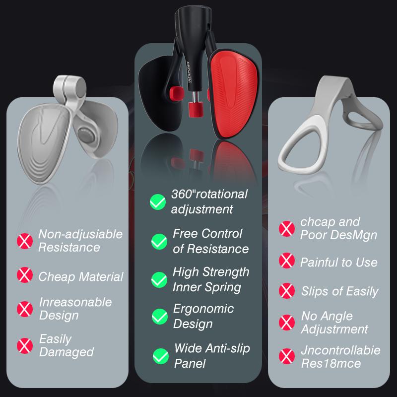 Nexpowx Kegel Exercise Equipment, Pelvic Floor Trainer, Thigh Trainer, Leg Exercise Equipment, Home Fitness Equipment, Suitable for Men and Women, Gift for Him & Her