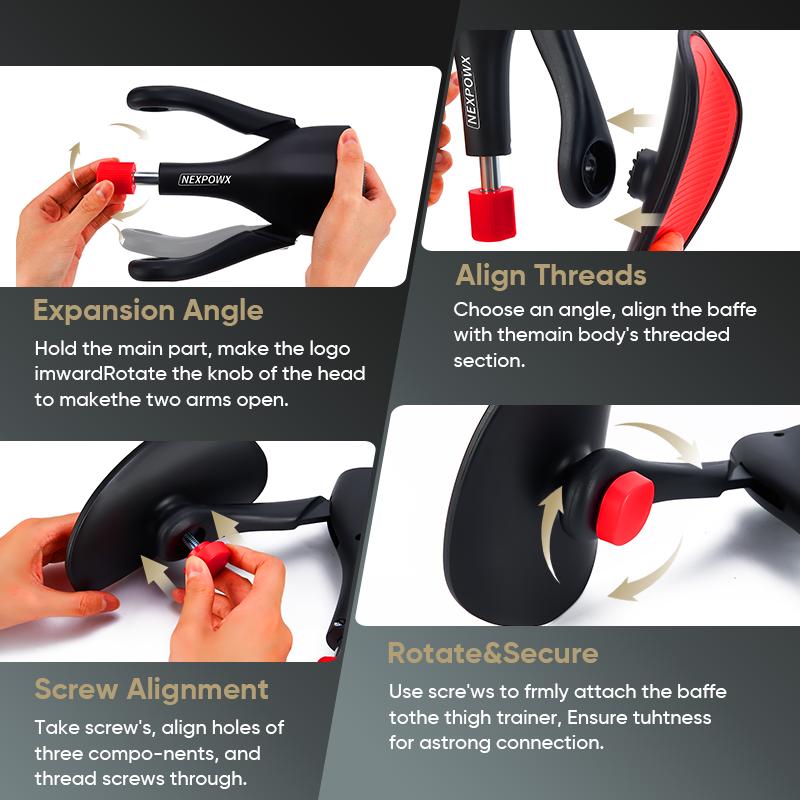 Nexpowx Kegel Exercise Equipment, Pelvic Floor Trainer, Thigh Trainer, Leg Exercise Equipment, Home Fitness Equipment, Suitable for Men and Women, Gift for Him & Her