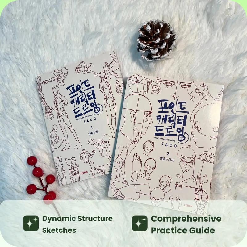 Anime Character Drawing Practice Book for Human Dynamic Structure Sketching, Essential Guide for Artists and Students, Improve Your Drawing Skills, Watercolor Paint Book, Figure Drawing Exercises