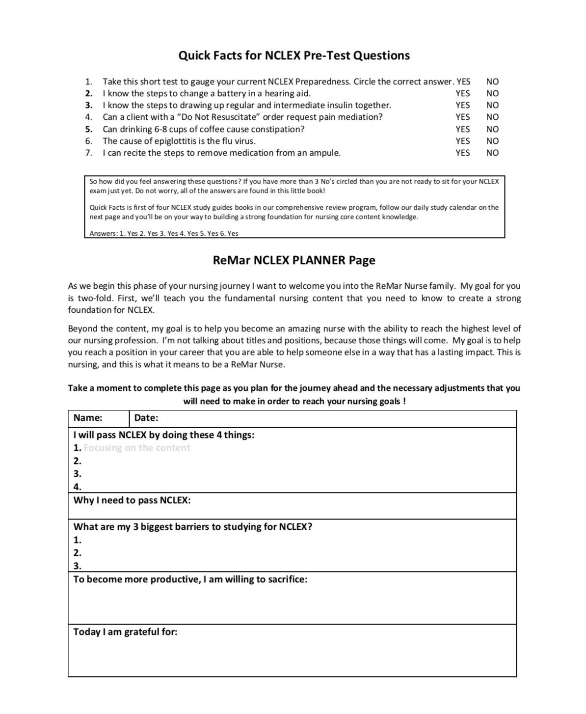 Quick Facts for TEAS, HESI A2, and Medical Entrance Exams