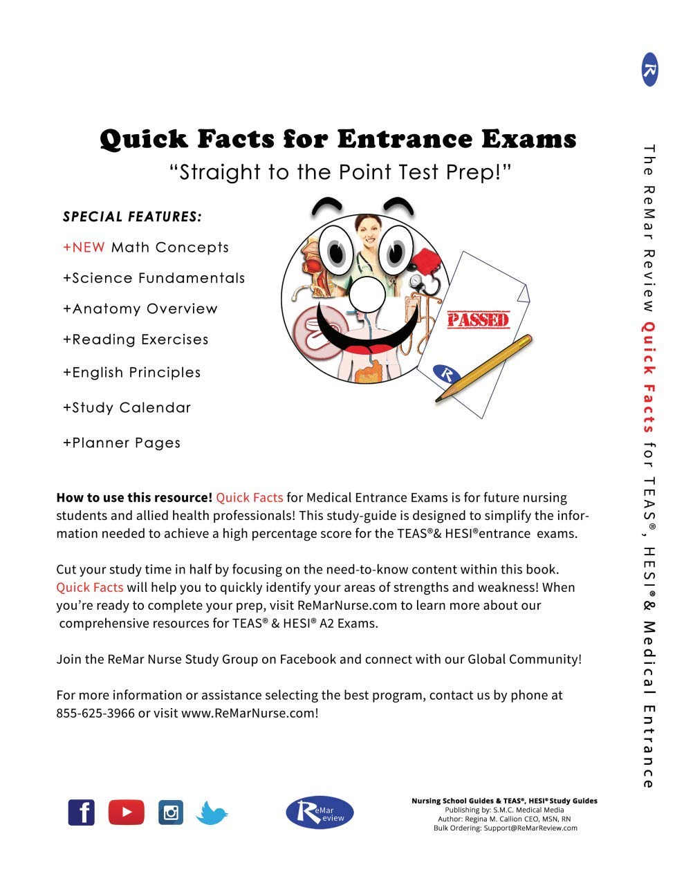 Quick Facts for TEAS, HESI A2, and Medical Entrance Exams
