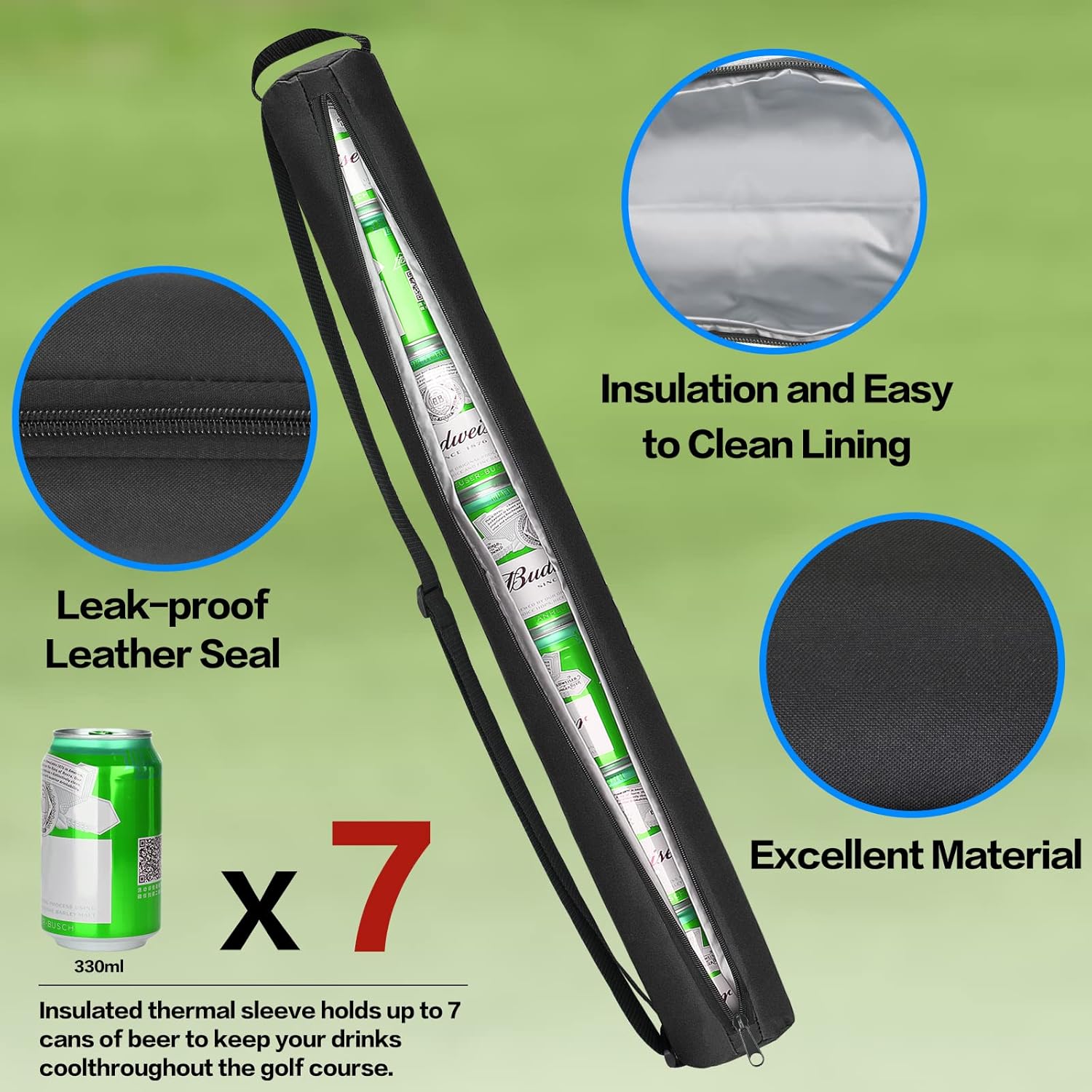Beer Sleeve for Golf Bag