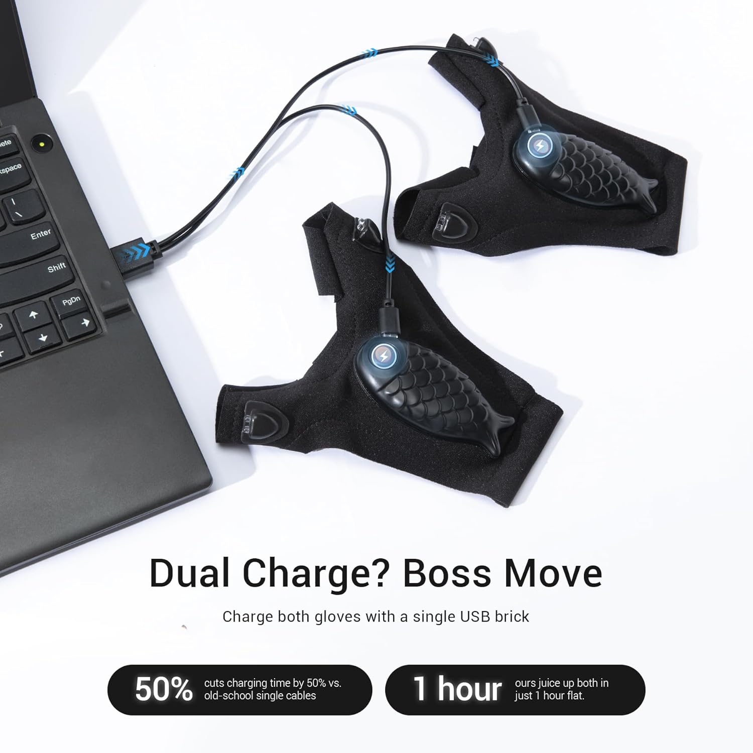 Flashlight Gloves Rechargeable for Mens,Cool Gadgets Tools with Waterproof Finger Lights