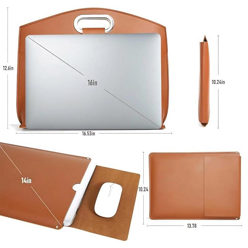 Oceantree 2PCS Laptop Bag for Women Handbag, Waterproof Leather for Laptops and iPad Cases