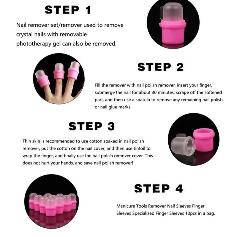 Henna Cups 10 Pcs Set - Pink Cups for Nail Beauty - Make Your Hands Pretty with Henna Manicure Cosmetic Polish