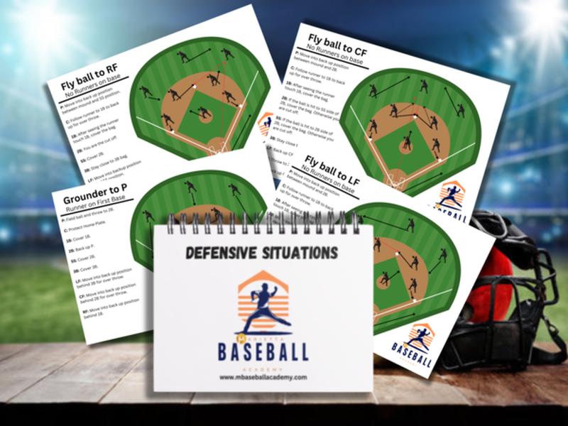 Baseball Softball Defensive Situations Guide Flip Book & Full Size Comprehensive Resource for Coaches Players Enthusiasts