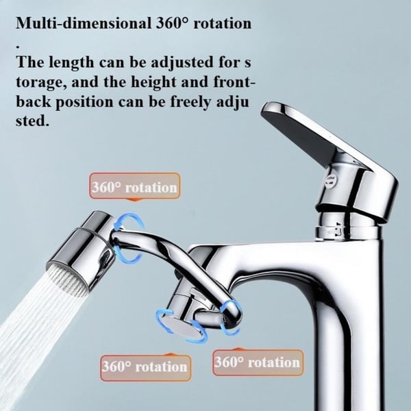 🚰Universal sink faucet✨1440° Rotatable Faucet Aerator Extension