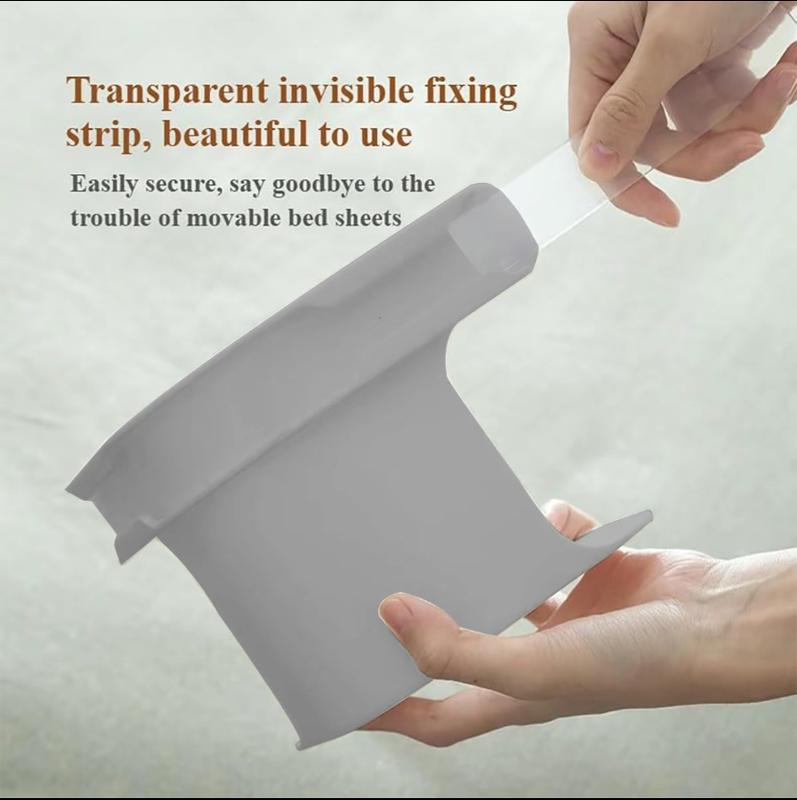 Secure Sheet Holder with Heavy-Duty Mattress Straps Universal Fit Easy One-Time Installation Set of 4 Plastic Bedsheet Clip