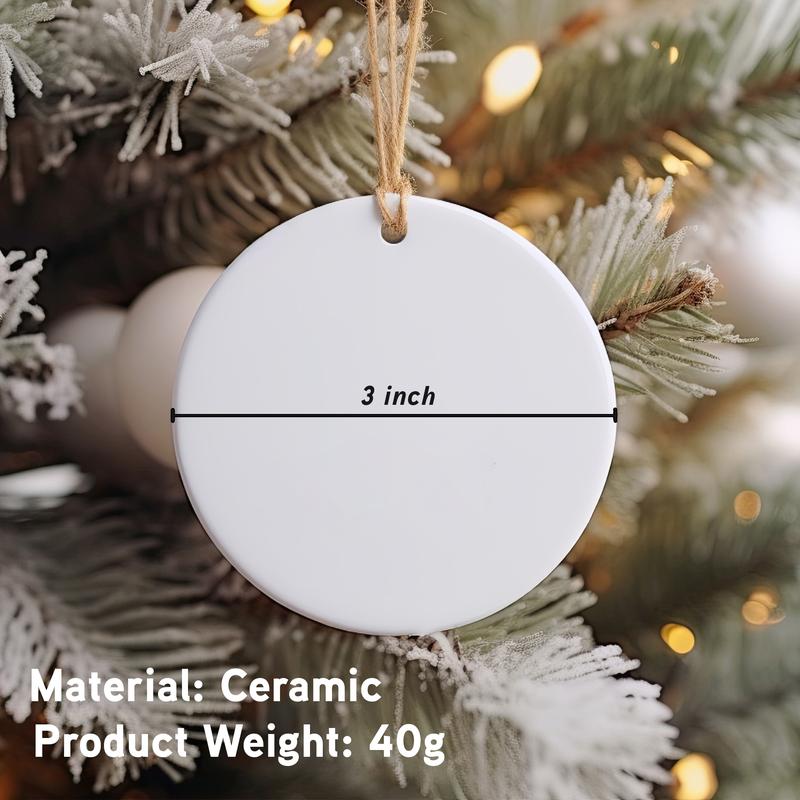 Merry Christmas Ceramic Ornament,