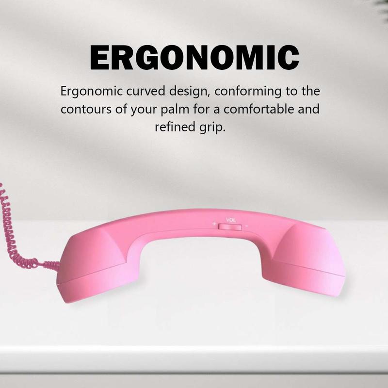 Retro Selected-Bluetooth Phone Handset - Wireless/Wired & USB Mobile Phone Receiver for Comfortable Calls