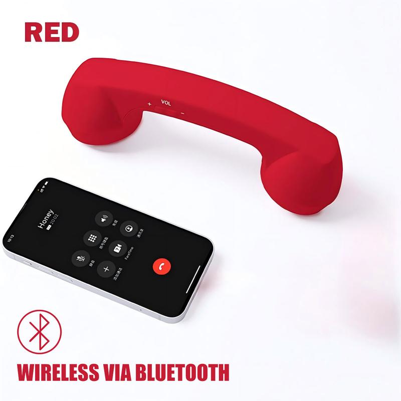 Retro Selected-Bluetooth Phone Handset - Wireless/Wired & USB Mobile Phone Receiver for Comfortable Calls