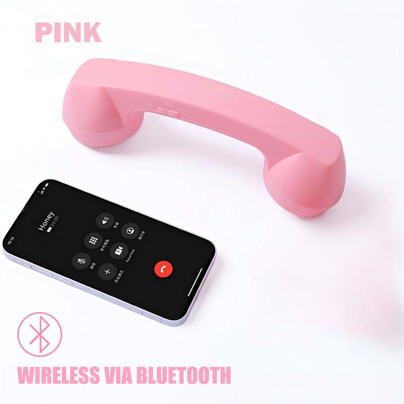 Retro Selected-Bluetooth Phone Handset - Wireless/Wired & USB Mobile Phone Receiver for Comfortable Calls