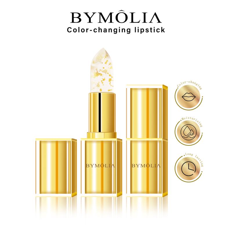 BYMOLIA Transferproof Color-Changing Lipstick - Long-Lasting, Moisturizing, Temperature-Sensitive Color Change, 3.7g, Alcohol Free, Ideal for Blend Gift - Moisture Moisturizer Makeup Radiant Hydrate Hydrating Gloss Lipgloss Cosmetic Glossy Luxury