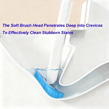 Snofrid Disposable Toilet Brush, Toilet Bowl Wand Holder Set with 24PCS Cleaner Refills,