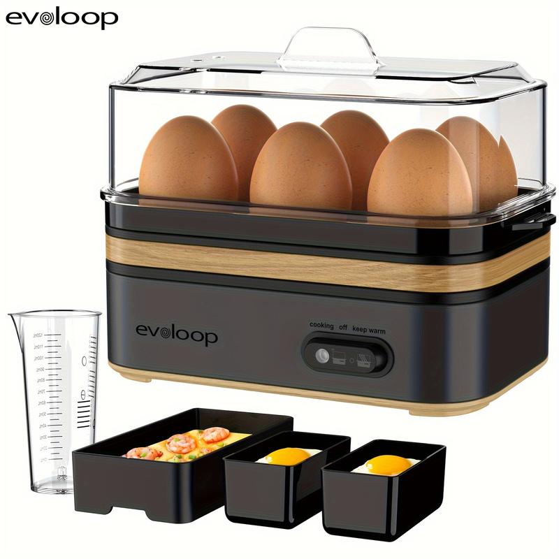 EVOLOOP Rapid Egg Cooker 6 Egg Capacity BPA free Electric Egg Cooker