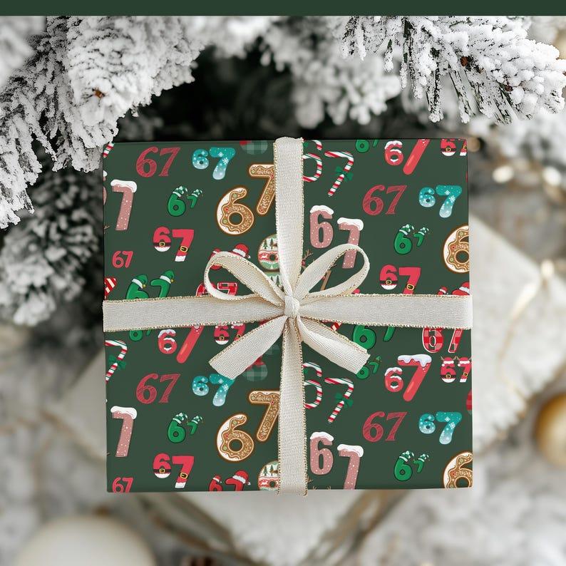 67 Meme Christmas Gift Wrap, funny wrapping paper for kids and teens, perfect for holiday presents and unique meme gifts.