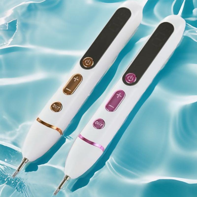 LCD Beauty Pen - Rejuvenating Facial Massager with Ultrasonic Vibrations for Fine Lines & Circulation - Portable Travel Design - Perfect Gift for Birthdays & Holidays