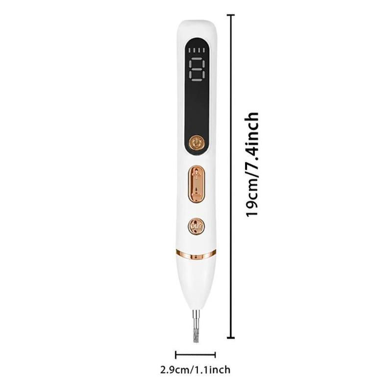 LCD Beauty Pen - Rejuvenating Facial Massager with Ultrasonic Vibrations for Fine Lines & Circulation - Portable Travel Design - Perfect Gift for Birthdays & Holidays