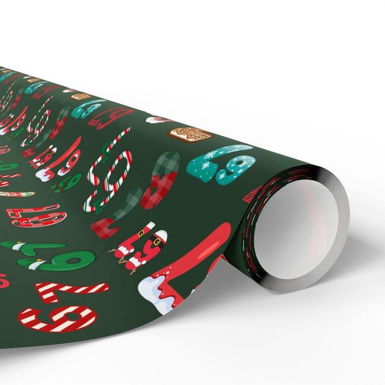 67 Meme Christmas Gift Wrap, funny wrapping paper for kids and teens, perfect for holiday presents and unique meme gifts.