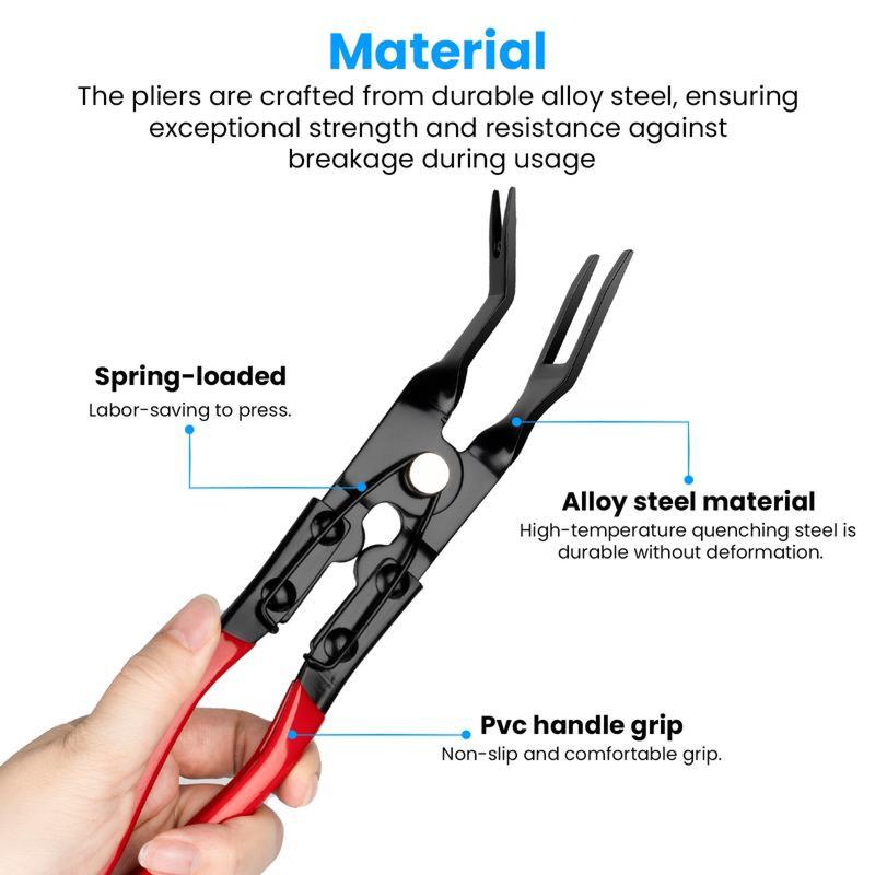 Clip Removal Plier,EasilyRemoves Trim and Upholstery Clips and FastenersPrevents,Panel Clip Pliers.