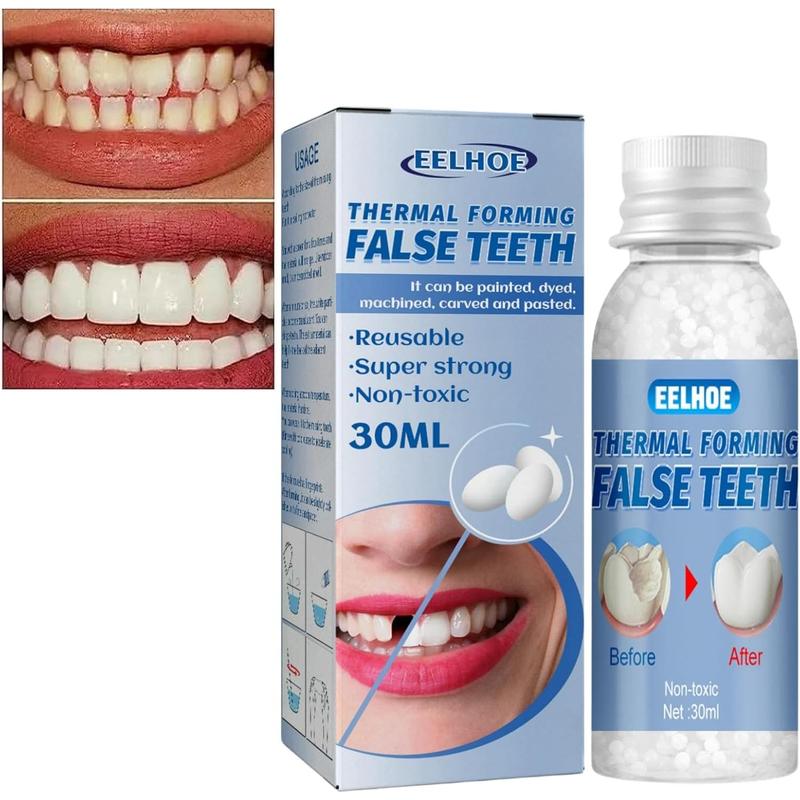 Thermal Forming False Teeth,Temporary Tooth Filling,Tooth Filling Repair Kit,Fake Teeth Repair Beads,Tooth Repair Kit Filling Replacement Dental Repair Tools,Tooth Repair Granules,Instant Tooth Filler