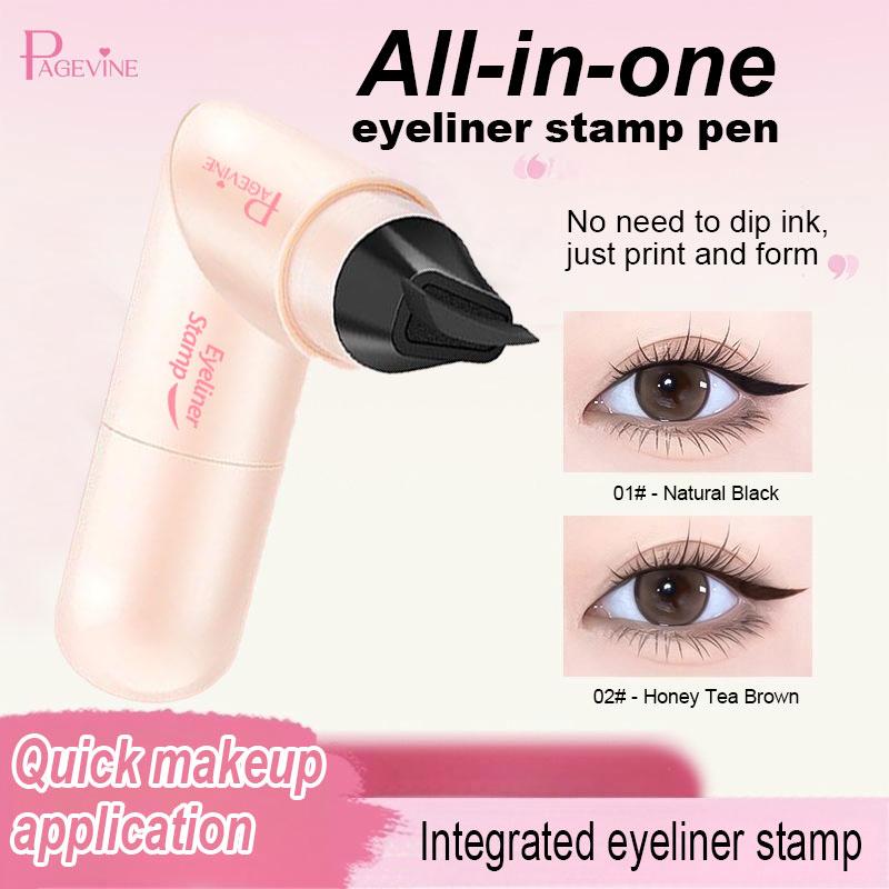 Rotating Eyeliner Stamp Pen – Dual-Head Design with Wing Stamp, Quick-Dry, Long-Lasting, Smudge-Proof for Easy Cat Eye, Sharp Winged Lines & All-Day Makeup WearRotating Eyeliner Stamp Pen – Dual-Head Design with Wing Stamp, Quick-Dry, Long-Lasting, S