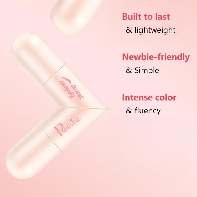 Rotating Eyeliner Stamp Pen – Dual-Head Design with Wing Stamp, Quick-Dry, Long-Lasting, Smudge-Proof for Easy Cat Eye, Sharp Winged Lines & All-Day Makeup WearRotating Eyeliner Stamp Pen – Dual-Head Design with Wing Stamp, Quick-Dry, Long-Lasting, S