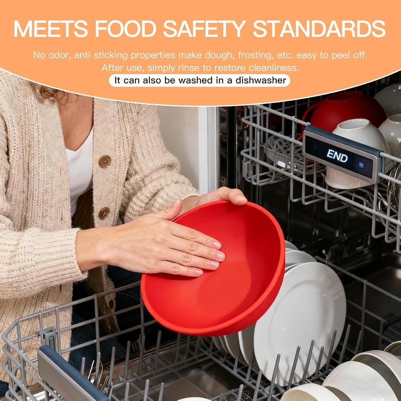 Silicone Bowl Liners for 5 Qt KitchenAid Mixers, with Lids