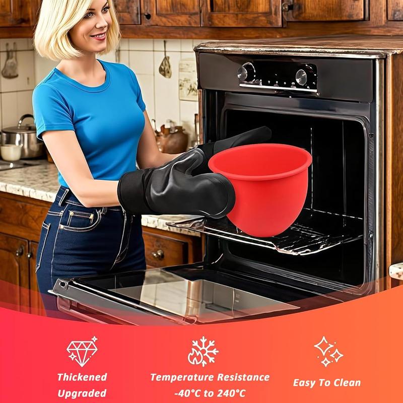 Silicone Bowl Liners for 5 Qt KitchenAid Mixers, with Lids