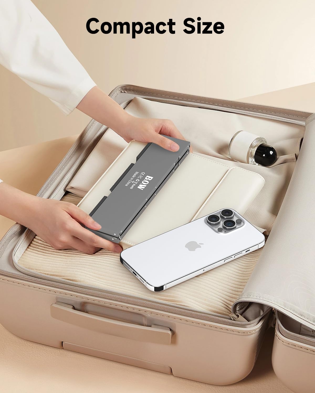 SIKAI CASE Foldable Bluetooth Keyboard with Magnetic Stand,Aluminum Alloy