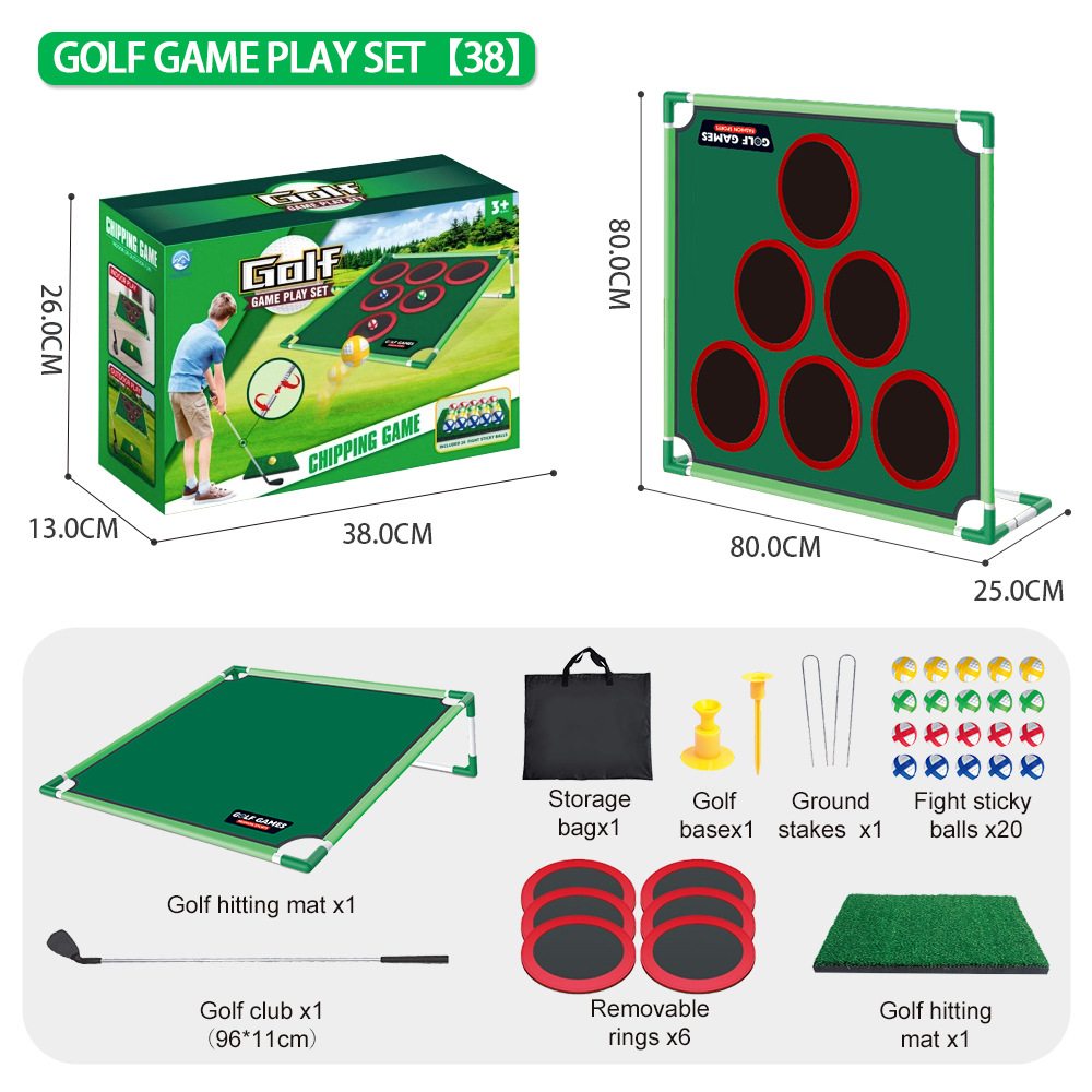 Children's Golf Practice Target Game Set for Indoor & Outdoor Use