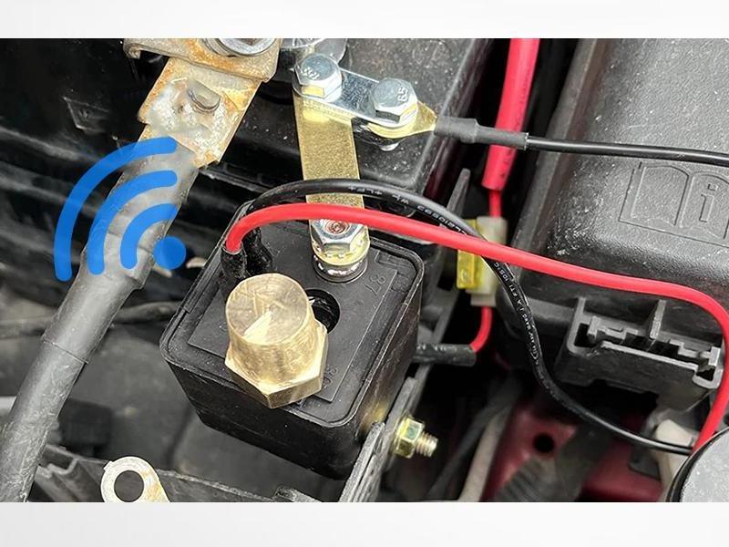 Remote Battery Disconnect Switch Power Kill Cut-Off Relay DC12V 200A for Car RV ATV Boat Truck Anti-Theft Vehicle Engine Isolator Easy Install,