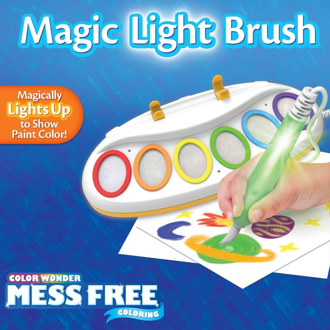 Crayola Color Wonder Magic Light Brush, Mess Free Painting Station for Kids,